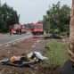 Audi S8 crash in Belgium