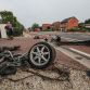 Audi S8 crash in Belgium