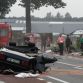 Audi S8 crash in Belgium