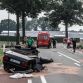 Audi S8 crash in Belgium