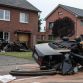 Audi S8 crash in Belgium