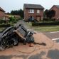 Audi S8 crash in Belgium