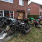 Audi S8 crash in Belgium