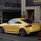 Audi TT-RS with Yellow matte vinyl wrap by SchwabenFolia