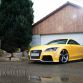Audi TT-RS with Yellow matte vinyl wrap by SchwabenFolia