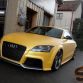 Audi TT-RS with Yellow matte vinyl wrap by SchwabenFolia