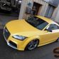 Audi TT-RS with Yellow matte vinyl wrap by SchwabenFolia