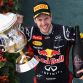 SAKHIR, BAHRAIN - APRIL 22:  Sebastian Vettel of Germany and Red Bull Racing celebrates on the podium after winning the Bahrain Formula One Grand Prix at the Bahrain International Circuit on April 22, 2012 in Sakhir, Bahrain.  (Photo by Mark Thompson/Getty Images)