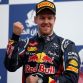 SAKHIR, BAHRAIN - APRIL 22:  Sebastian Vettel of Germany and Red Bull Racing celebrates on the podium after winning the Bahrain Formula One Grand Prix at the Bahrain International Circuit on April 22, 2012 in Sakhir, Bahrain.  (Photo by Clive Mason/Getty Images)