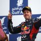 SAKHIR, BAHRAIN - APRIL 22:  Sebastian Vettel of Germany and Red Bull Racing celebrates on the podium after winning the Bahrain Formula One Grand Prix at the Bahrain International Circuit on April 22, 2012 in Sakhir, Bahrain.  (Photo by Clive Mason/Getty Images)
