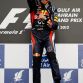 SAKHIR, BAHRAIN - APRIL 22:  Sebastian Vettel of Germany and Red Bull Racing celebrates on the podium after winning the Bahrain Formula One Grand Prix at the Bahrain International Circuit on April 22, 2012 in Sakhir, Bahrain.  (Photo by Paul Gilham/Getty Images)