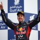 SAKHIR, BAHRAIN - APRIL 22:  Sebastian Vettel of Germany and Red Bull Racing celebrates on the podium after winning the Bahrain Formula One Grand Prix at the Bahrain International Circuit on April 22, 2012 in Sakhir, Bahrain.  (Photo by Clive Mason/Getty Images)