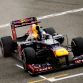 SAKHIR, BAHRAIN - APRIL 22:  Sebastian Vettel of Germany and Red Bull Racing crosses the finishing line to win the Bahrain Formula One Grand Prix at the Bahrain International Circuit on April 22, 2012 in Sakhir, Bahrain.  (Photo by Paul Gilham/Getty Images)