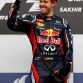 SAKHIR, BAHRAIN - APRIL 22:  Sebastian Vettel of Germany and Red Bull Racing celebrates on the podium after winning the Bahrain Formula One Grand Prix at the Bahrain International Circuit on April 22, 2012 in Sakhir, Bahrain.  (Photo by Paul Gilham/Getty Images)
