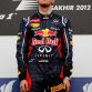 SAKHIR, BAHRAIN - APRIL 22:  Sebastian Vettel of Germany and Red Bull Racing celebrates on the podium after winning the Bahrain Formula One Grand Prix at the Bahrain International Circuit on April 22, 2012 in Sakhir, Bahrain.  (Photo by Paul Gilham/Getty Images)