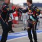 SAKHIR, BAHRAIN - APRIL 22:  Sebastian Vettel of Germany and Red Bull Racing runs down the pitlane after winning the Bahrain Formula One Grand Prix at the Bahrain International Circuit on April 22, 2012 in Sakhir, Bahrain.  (Photo by Clive Mason/Getty Images)