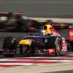 SAKHIR, BAHRAIN - APRIL 22:  Sebastian Vettel of Germany and Red Bull Racing leads from Kimi Raikkonen of Finland and Lotus during the Bahrain Formula One Grand Prix at the Bahrain International Circuit on April 22, 2012 in Sakhir, Bahrain.  (Photo by Clive Mason/Getty Images)