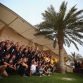SAKHIR, BAHRAIN - APRIL 22:  Sebastian Vettel of Germany and Red Bull Racing celebrates with his team in the paddock after winning the Bahrain Formula One Grand Prix at the Bahrain International Circuit on April 22, 2012 in Sakhir, Bahrain.  (Photo by Clive Mason/Getty Images)