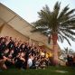 SAKHIR, BAHRAIN - APRIL 22:  Sebastian Vettel of Germany and Red Bull Racing celebrates with his team in the paddock after winning the Bahrain Formula One Grand Prix at the Bahrain International Circuit on April 22, 2012 in Sakhir, Bahrain.  (Photo by Clive Mason/Getty Images)