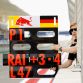 SAKHIR, BAHRAIN - APRIL 22:  Pitboard goes out for Sebastian Vettel of Germany and Red Bull Racing during the Bahrain Formula One Grand Prix at the Bahrain International Circuit on April 22, 2012 in Sakhir, Bahrain.  (Photo by Paul Gilham/Getty Images)