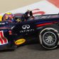 SAKHIR, BAHRAIN - APRIL 22:  Mark Webber of Australia and Red Bull Racing drives during the Bahrain Formula One Grand Prix at the Bahrain International Circuit on April 22, 2012 in Sakhir, Bahrain.  (Photo by Mark Thompson/Getty Images)