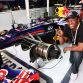 SAKHIR, BAHRAIN - APRIL 22:  DJ Jazzy Jeff is seen in the Red Bull Racing garage before the Bahrain Formula One Grand Prix at the Bahrain International Circuit on April 22, 2012 in Sakhir, Bahrain.  (Photo by Mark Thompson/Getty Images)
