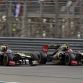 2012 Bahrain Grand Prix - Sunday Bahrain International Circuit, Sakhir, Bahrain 22nd April 2012 Kimi Raikkonen, Lotus E20 Renault and Romain Grosjean, Lotus E20 Renault.  World Copyright:Glenn Dunbar/LAT Photographic ref: Digital Image _G7C1930
