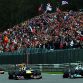 SPA FRANCORCHAMPS, BELGIUM - AUGUST 28:  Sebastian Vettel (L) of Germany and Red Bull Racing and Nico Rosberg (R) of Germany and Mercedes GP drive side by side during the Belgian Formula One Grand Prix at the Circuit of Spa Francorchamps on August 28, 2011 in Spa Francorchamps, Belgium.  (Photo by Lars Baron/Getty Images)