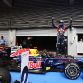 SPA FRANCORCHAMPS, BELGIUM - AUGUST 28:  Sebastian Vettel of Germany and Red Bull Racing celebrates in parc ferme after winning the Belgian Formula One Grand Prix at the Circuit of Spa Francorchamps on August 28, 2011 in Spa Francorchamps, Belgium.  (Photo by Mark Thompson/Getty Images)