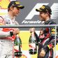 SPA FRANCORCHAMPS, BELGIUM - AUGUST 28:  Race winner Sebastian Vettel (R) of Germany and Red Bull Racing celebrates with third placed Jenson Button (L) of Great Britain and McLaren on the podium after the Belgian Formula One Grand Prix at the Circuit of Spa Francorchamps on August 28, 2011 in Spa Francorchamps, Belgium.  (Photo by Mark Thompson/Getty Images)
