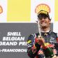 SPA FRANCORCHAMPS, BELGIUM - AUGUST 28:  Second placed Mark Webber of Australia and Red Bull Racing celebrates on the podium after the Belgian Formula One Grand Prix at the Circuit of Spa Francorchamps on August 28, 2011 in Spa Francorchamps, Belgium.  (Photo by Mark Thompson/Getty Images)