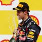 SPA FRANCORCHAMPS, BELGIUM - AUGUST 28:  Sebastian Vettel of Germany and Red Bull Racing celebrates on the podium after winning the Belgian Formula One Grand Prix at the Circuit of Spa Francorchamps on August 28, 2011 in Spa Francorchamps, Belgium.  (Photo by Vladimir Rys/Getty Images)