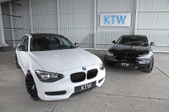 BMW 116i black and white by KTW Tuning
