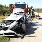 BMW 3-Series Hybrid prototype crashed in Autobahn