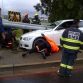 BMW 335i crashed in guard rail