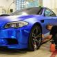 BMW F10 M5 in Blue Satin Chrome
