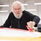 Painting of John Baldessari Art Car.
