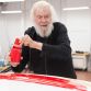 Painting of John Baldessari Art Car.