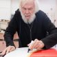 Painting of John Baldessari Art Car.