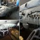 Burned BMW M5, Porsche and Ferrari