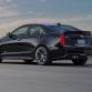 The Cadillac ATS-V sedan arrives track-capable from the factory next spring, powered by the first-ever twin-turbocharged engine in a V-Series. Rated at an estimated 455 horsepower (339 kW) and 445 lb-ft of torque (603 Nm), the 3.6L V-6 is the segmentâs highest-output six-cylinder and enables 0-60 performance of less than 4 seconds and a top speed of more than 185 mph.