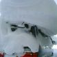 Cars buried in snow