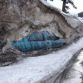 Cars buried in snow