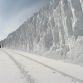 Cars buried in snow
