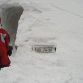 Cars buried in snow
