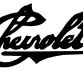 Chevrolet script nameplate, designed for Chevrolet co-founder Louis Chevrolet\'s original 1911-1914 Type C, also known as the Classic Six