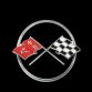 1962 Corvette Crossed Flag Logo