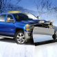 Equipped with a custom stainless steel snowplow, the Silverado 2