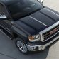 2014 GMC Sierra SLT Crew Cab in Iridium Metallic hood detail- on location