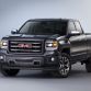 2014 GMC Sierra All Terrain Extended Cab Front Three Quarter in Iridium Metallic - Studio